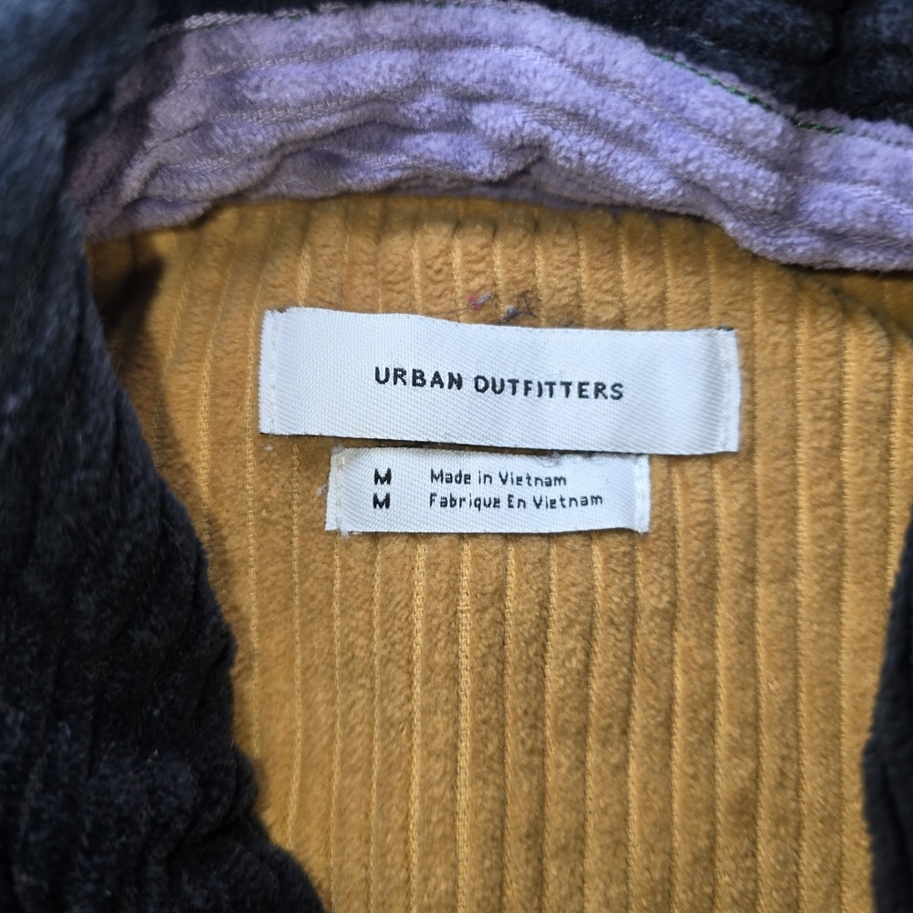 Urban Outfitters Patchwork Corduroy Jacket Medium M Colorblock Grandpacore Retro - Picture 2 of 16